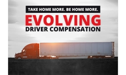 Roehl truck on road - take home more be home more - evolving driver compensation