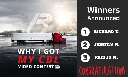 Why I Got My CDL Video Contest Winners