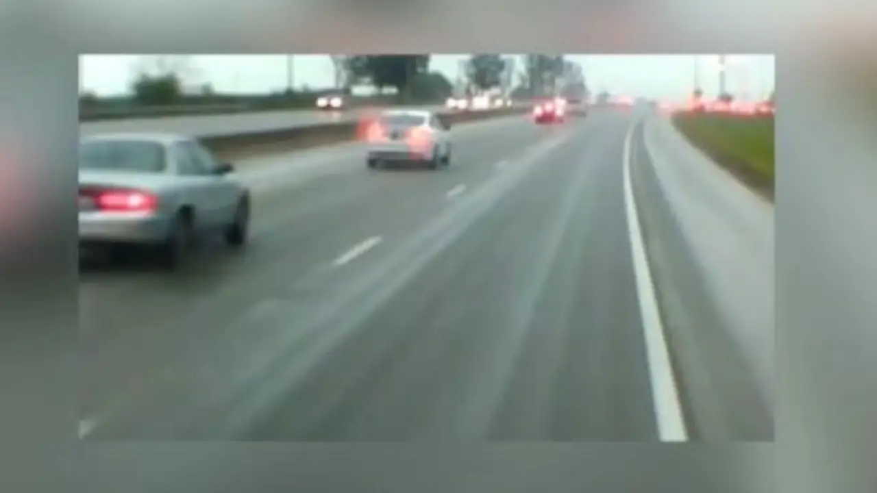 cars driving on interstate