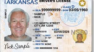 Sample of Arkansas drivers license