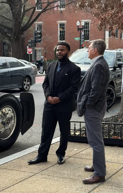 Charles Jones with CEO Rick Roehl Charles Jones with CEO Rick Roehl