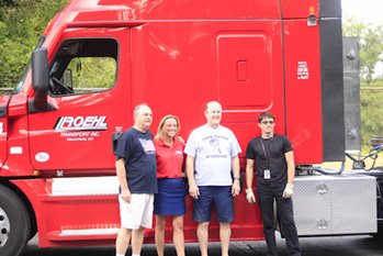 Gary Watkins, Toccoa Elks Lodge, (US Army Vet), Melissa Payne, Patrick Hall, Toccoa Elks Lodge and Camp Toccoa (US Army Vet) and Roehl Driver, Daniel N., (who is also a US Army Vet)