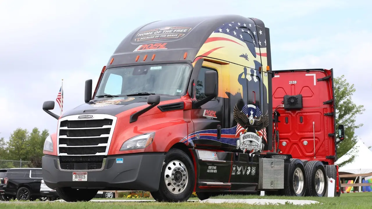 Roehl's military wrapped truck