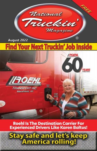 National Truckin' Magazine March 2023 Cover featuring Roehl Transport