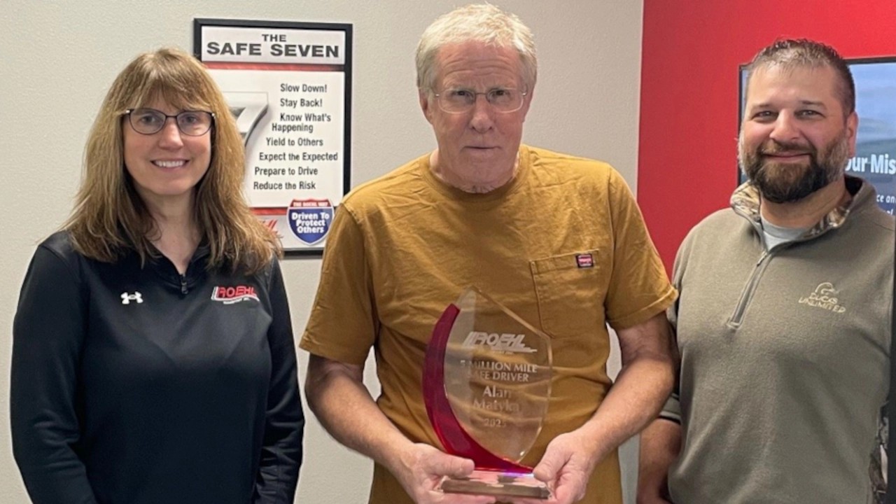 Alan M. receives his 5 Million Safe Miles Driving Award