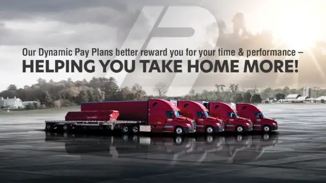 Roehl magazine ad with 4 trucks and Dyanmic Pay Plans