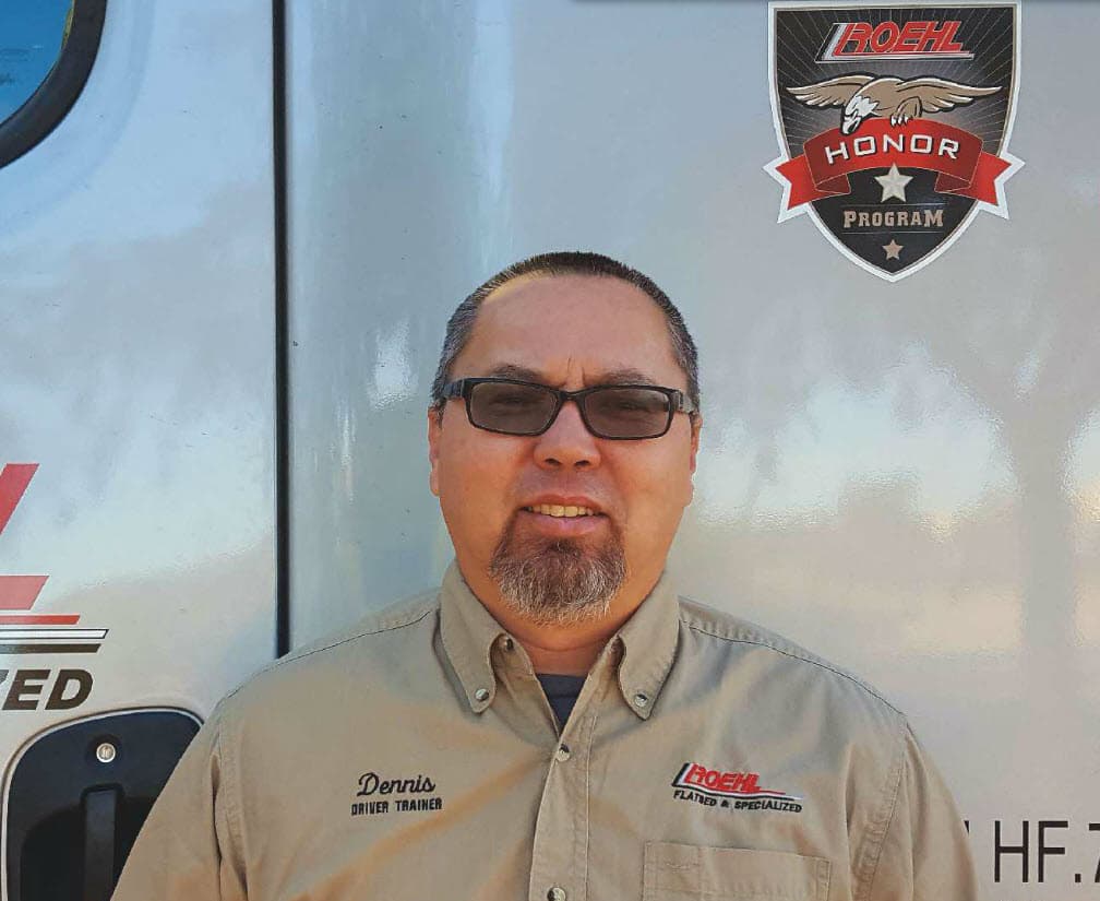 Dennis Rellins, Roehl Owner Operator, featured in national military magazine Teaser