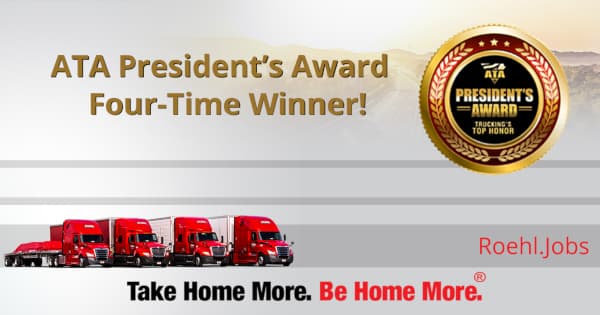 Roehl wins ATA President's Trophy! Take Home More, Be Home More!