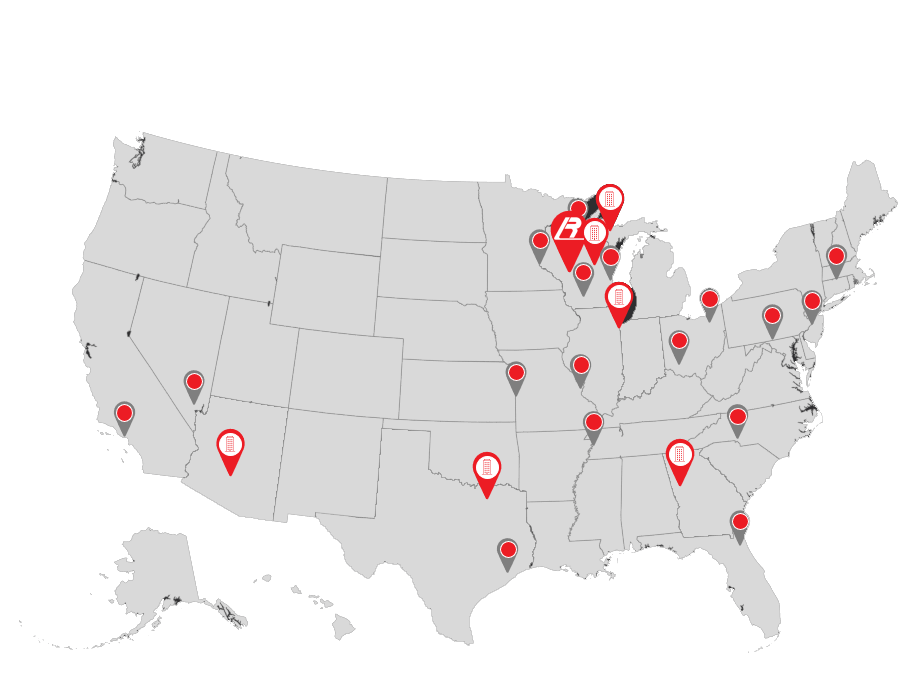 Roehl Locations Map