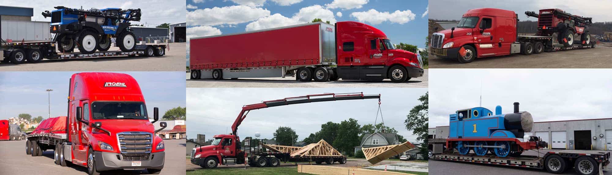 Roehl Flatbed Trucks and Trailers